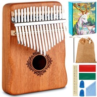 KALIMBA drevený AFRICKÝ HUDOBNÝ NÁSTROJ PIANO 17 kláves SET