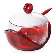 CUKOR SO STOJANOM A LYŽIČKOU, 250ml, červená CUKOR SO STOJANOM A LYŽIČKOU, 250ml, červená