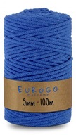 Spletená Šnúrka MACRAME TMAVOMODRÁ 100m 5mm Spletená Šnúrka MACRAME TMAVOMODRÁ 100m 5mm