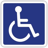 Z vnútornej strany nalepená nálepka zdravotne postihnutá osoba
