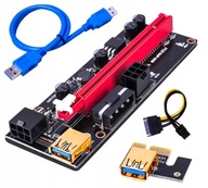 Riser 009S BLACK Najnovší model! USB 3.0 PCI-E