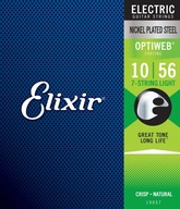 Elixir 19057 struny pre elektrickú gitaru 10-56 7-strun Elixir 19057 struny pre elektrickú gitaru 10-56 7-strun