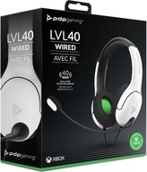 PDP XO XBOX ONE LVL40 káblové slúchadlá biele