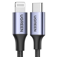 UGREEN Lightning to USB-C PD 3A Kábel US304 2m UGREEN Lightning to USB-C PD 3A Kábel US304 2m