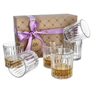 Krištáľové poháre na whisky, sada 6 ks, vianočný darček pre rodičov