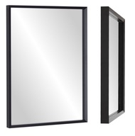 Zrkadlo 80x60 úzky rám biela, čierna, farby