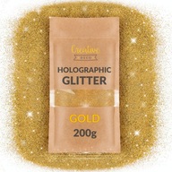 Holografické glitre na slizové farby zlaté 200g