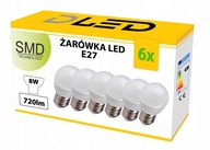 6x E27 LED žiarovka 720lm 8W 80W HEAT GALL 6x E27 LED žiarovka 720lm 8W 80W HEAT GALL
