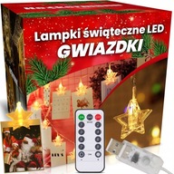 VIANOČNÉ SVIETIDLÁ, HVIEZDY, KLIPY, 40 LED, 6 m VIANOČNÉ SVIETIDLÁ, HVIEZDY, KLIPY, 40 LED, 6 m
