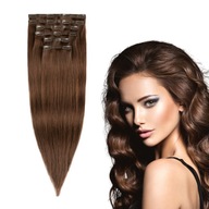 SEAMLESS CLIP IN prírodné vlasy 50 cm 6 TAPES #4 SEAMLESS CLIP IN prírodné vlasy 50 cm 6 TAPES #4