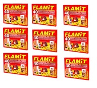 Biely grilovací podpal, 40 kociek FLAMIT, sada 9 ks Biely grilovací podpal, 40 kociek FLAMIT, sada 9 ks