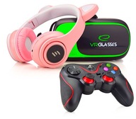 3D VR OKULIARE SO SLÚCHADLAMI + DIAĽKOVÝM BLUETOOTH 3D VR OKULIARE SO SLÚCHADLAMI + DIAĽKOVÝM BLUETOOTH