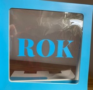 Personalizovaná modrá krabička na ročné balóny Personalizovaná modrá krabička na ročné balóny