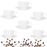 6x ŠÁLKA A OMÁČKA, BIELA, 220 ML, NA KÁVU 6x ŠÁLKA A OMÁČKA, BIELA, 220 ML, NA KÁVU