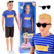 Anlily Doll štýlový chlapček Módne pruhované šortky ZA4304