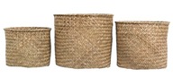 3 ks Tkaný KOŠÍKOVÝ KVET, NATURAL, boho štýl 3 ks Tkaný KOŠÍKOVÝ KVET, NATURAL, boho štýl