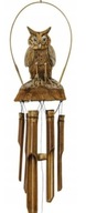 Bambusové gongy VETRNÁ Zvonkohra sova (108 cm)