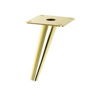 Diagonálna oceľová noha s mosadzným plechom, 18 cm Diagonálna oceľová noha s mosadzným plechom, 18 cm