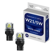 Žiarovky W21/5 7443 LED BIELE POM USA ML4G7443