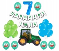 Sada balónov Farm Tractor 7 narodeniny + meno Sada balónov Farm Tractor 7 narodeniny + meno