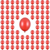 Latexové balóny 23 cm, metalická červená, 100 kusov