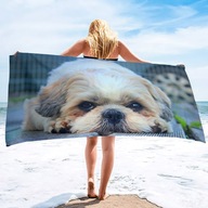Jemná plážová osuška pre psov Shih Tzu Jemná plážová osuška pre psov Shih Tzu