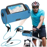 Taška na bicykel, taška cez rameno + slúchadlá s mikrofónom za uchom Taška na bicykel, taška cez rameno + slúchadlá s mikrofónom za uchom