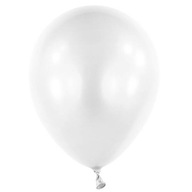 Biele latexové balóny, Decorator Pearl Frosty White, 35cm, 50 ks. Biele latexové balóny, Decorator Pearl Frosty White, 35cm, 50 ks.