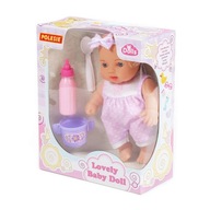Polesie 78285 Veľká bábika 24 cm + súprava na kŕmenie 3 prvky, pu