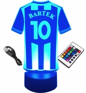 3D LED LAMPA FUTBALOVÝ DRES S MENOM DARČEK PRE FUTBAListu S ČÍSLOM 3D LED LAMPA FUTBALOVÝ DRES S MENOM DARČEK PRE FUTBAListu S ČÍSLOM