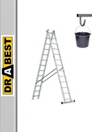 Hliníkový rebrík 2x13 PROFESSIONAL 150 kg + hák