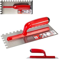 RUBI oceľové hladidlo zubaté 28x12cm zub 10x10mm 25906 RUBI oceľové hladidlo zubaté 28x12cm zub 10x10mm 25906