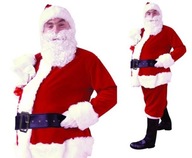 Klasický kostým Santa Clausa a vianočný prevlek