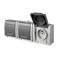 AQUANT IP55 HERMETICKÁ TROJZÁSUVKA 3X2P+Z AQUANT IP55 HERMETICKÁ TROJZÁSUVKA 3X2P+Z
