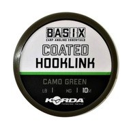Korda Basix Coated Hooklink Braid 18lb 10m Cam
