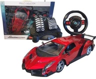 RC AUTO AUTO DIAĽKOVO OVLÁDANÝ VOLANT + PEDÁLY 1;12 LAMBO VEĽKÉ RC AUTO AUTO DIAĽKOVO OVLÁDANÝ VOLANT + PEDÁLY 1;12 LAMBO VEĽKÉ