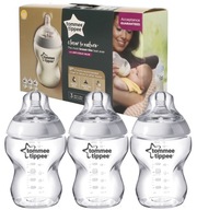 TOMMEE TIPPEE SADA 3 FĽAŠI 260ml 0M+ na mlieko TOMMEE TIPPEE SADA 3 FĽAŠI 260ml 0M+ na mlieko