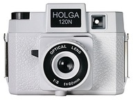 Stredoformátová analógová kamera Holga 120N biela
