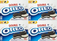 OREO DVOJITÉ KAKAOVÉ KUCHYNICE S VANILKOVOU NÁPLŇOU 170 G x 4