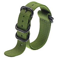 Remienok na hodinky NATO Ring Black 18 mm, vzor 200 Remienok na hodinky NATO Ring Black 18 mm, vzor 200