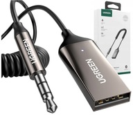 ADAPTÉR VYSIELAČA AUTO PRIJÍMAČ USB BLUETOOTH 5.0 AUX KÁBEL ZELENÝ ADAPTÉR VYSIELAČA AUTO PRIJÍMAČ USB BLUETOOTH 5.0 AUX KÁBEL ZELENÝ