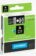 DYMO páska 12 mm x 7 m D1 čierna (biela tlač) DYMO páska 12 mm x 7 m D1 čierna (biela tlač)