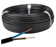 OMY 2x0,75 25m čierny elektrický kábel