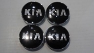 4x Stredové krytky Emblémy na ráfiky KIA 60 mm čierne N 4x Stredové krytky Emblémy na ráfiky KIA 60 mm čierne N