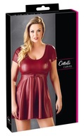 Cottelli CURVES - Mini šaty s výstrihom Red XL Cottelli CURVES - Mini šaty s výstrihom Red XL