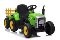 Batériový traktor s prívesom XMX611 zelený