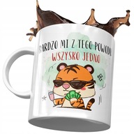 Sladký tigrovaný hrnček ako darček s potlačou a fotografiou Sladký tigrovaný hrnček ako darček s potlačou a fotografiou