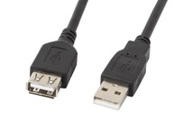 USB 2.0 AM-AF predlžovací kábel čierny 1,8M USB 2.0 AM-AF predlžovací kábel čierny 1,8M