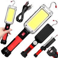 Výkonná DIELENSKÁ LAMPA COB LED lampa USB HÁČKOVÝ MAGNET DOBÍJACÍ Výkonná DIELENSKÁ LAMPA COB LED lampa USB HÁČKOVÝ MAGNET DOBÍJACÍ