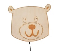 LED RGB nočná lampa BEAR, drevo, napájanie zo siete LED RGB nočná lampa BEAR, drevo, napájanie zo siete
